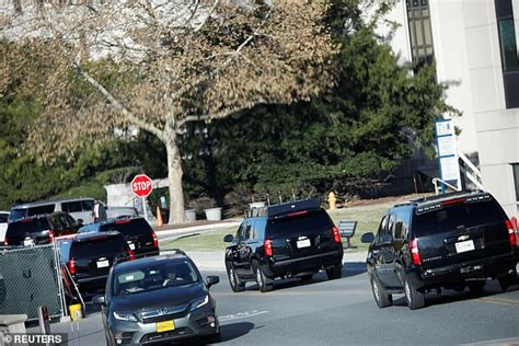 Donald Trump arrives at Walter Reed for previously ...