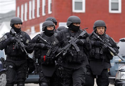 Members Of The Boston Swat Respond During The Boston Marathon Bombing