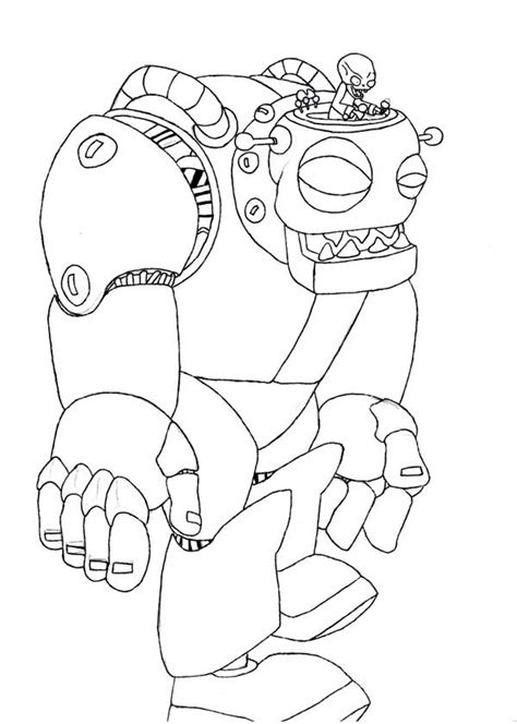 Plants vs zombies is the most popular tower defense where the player needs to defend his house from zombie attacks. Plant Vs Zombie Robot Coloring Page : Coloring Sky