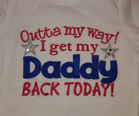 Outta My Way I Get My Daddy Back Today Embroidered Shirt