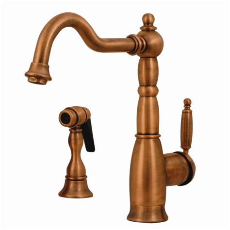 Undermount copper kitchen sinks usa havens luxury metals. Whitehaus Collection Essexhaus Antique Copper 1-Handle ...