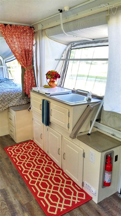 Pop Up Camper Hacks And Remodel 44 New Cushions And Painting The