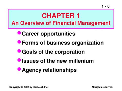 Ppt Chapter 1 An Overview Of Financial Management Powerpoint