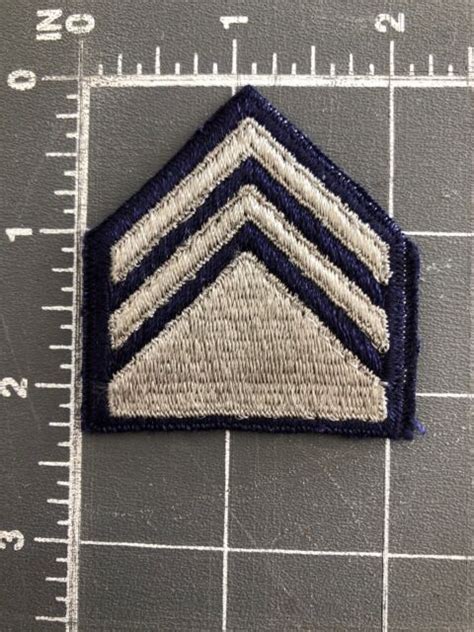 Vintage Air Force Rotc Cadet Rank Patch Us Insignia Usaf Staff Sergeant