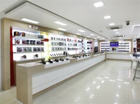 A wide variety of mobile store decoration options are available to you, such as modern. Display Counter Electronic Mobile Phone Shop Interior ...