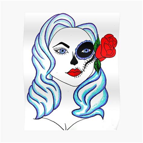 Rosette Of The Dead Pin Up Girl Poster By Dynamicfeminist Redbubble