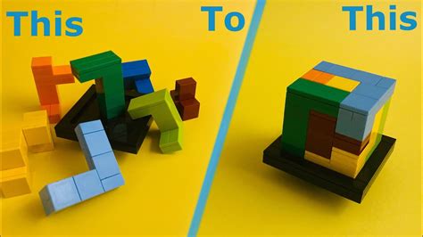 Lego Puzzle Cube Tutorial Can You Solve It Youtube