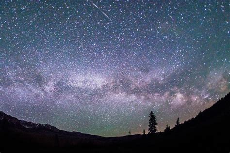 The Milky Way In The Night Sky Over Sawtooth National Forest In Idaho