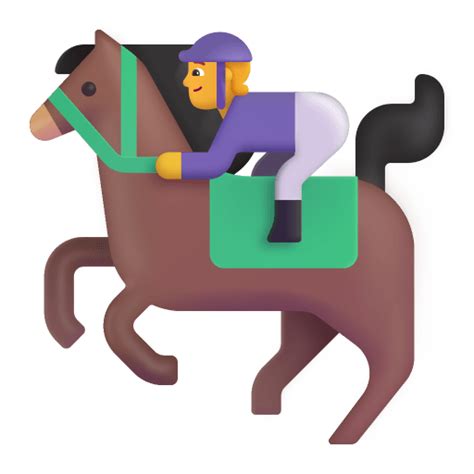 Horse Racing 3d Default Icon Fluentui Emoji 3d Iconpack Microsoft