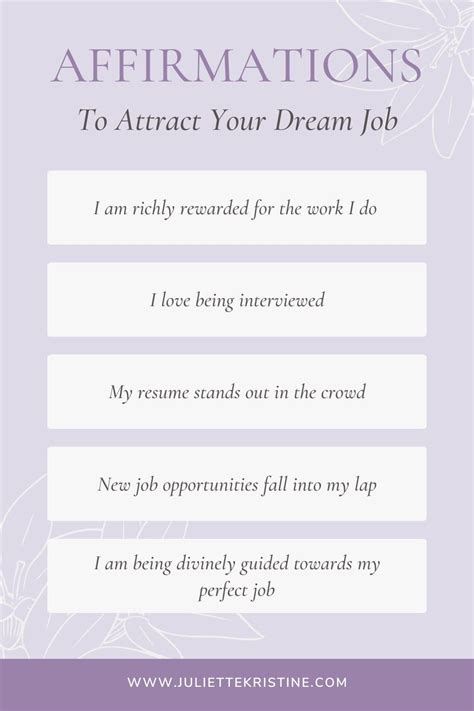 60 Of The Best Affirmations To Attract A New Job Fast