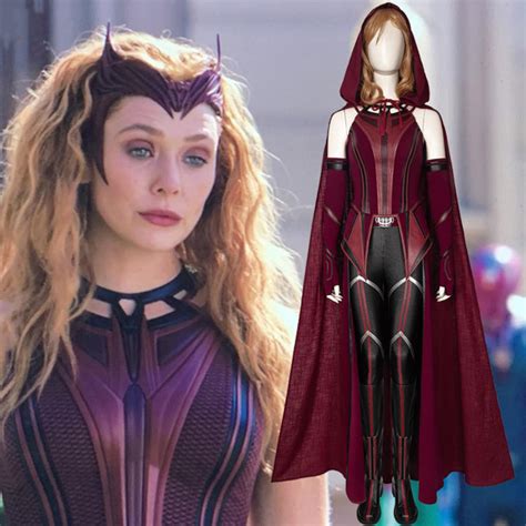Cosplay Costume Women Wandavision Scarlet Witch Dress Outfit Etsy