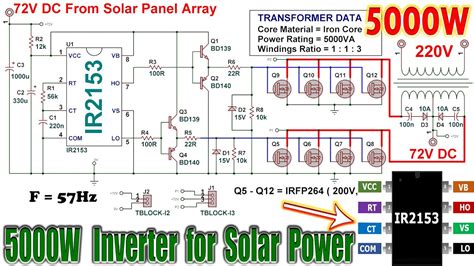 Inverter Circuit Diagram 5000w 5kva Ferrite Core Inverter Circuit