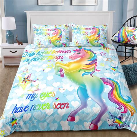 Unicorn Bedding Sets Bdn197241 Us Twin Unicorn Bed Set Unicorn