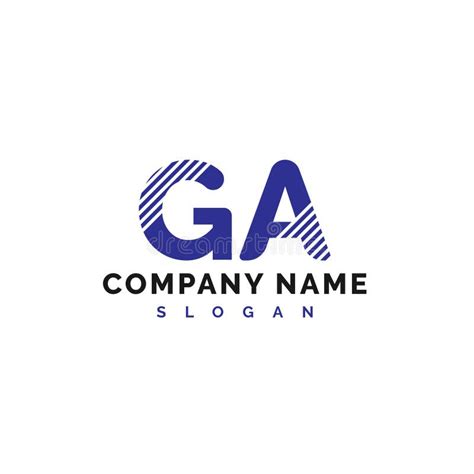 Ga Letter Logo Design Ga Letter Logo Vector Illustration Vector