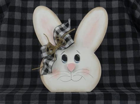 Wood Bunny Face 4 Piece Kit Craft Dealz