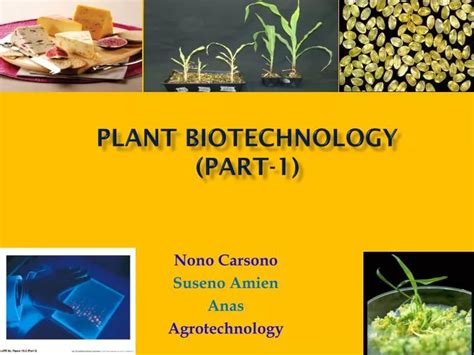 Ppt Plant Biotechnology Part 1 Powerpoint Presentation Free