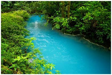 Amazing Blue River Costa Rica Volcano National Park Blue River River