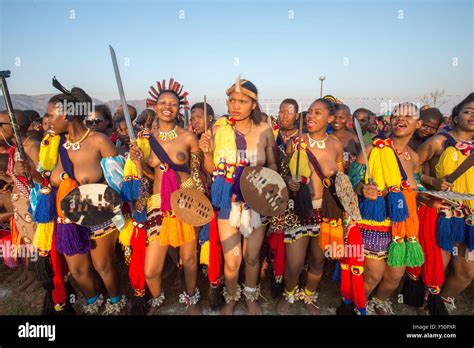Ludzidzini Swasiland Afrika Jährliche Umhlanga Oder Reed Dance