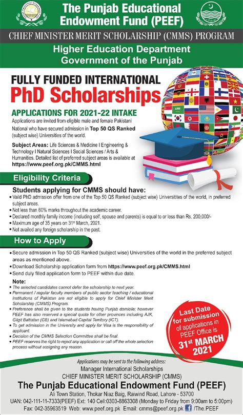 Applicants collect application forms at any kcb branch countrywide. PEEF Scholarship For Ph.D. 2021 Online Form Download