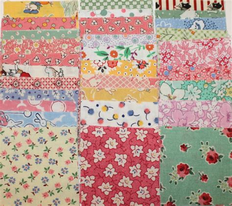 1930s Reproduction Fabric Squares Set Of 60 8 99 Via Etsy Patchwork
