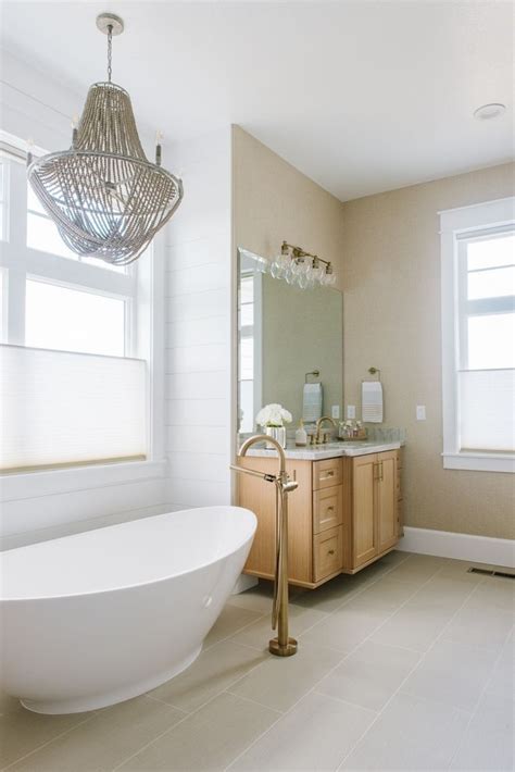 Maybe you would like to learn more about one of these? Neutral master bathroom with Natural White Oak Whitewash ...