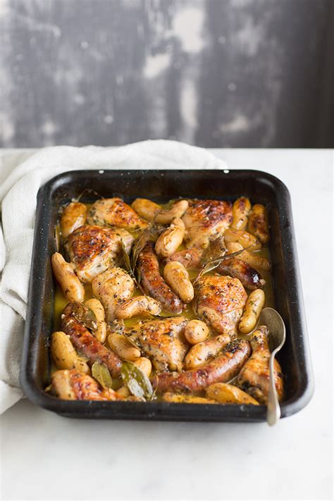 Transfer to a plate and let cool to room temperature. Roast chicken and italian sausage tray bake recipe ...