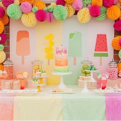 Popsicle Birthday Party Decor Popsicle Party Tutti Frutti Birthday