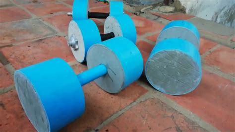 How to Make Homemade Dumbbells DIY Dudes - YouTube