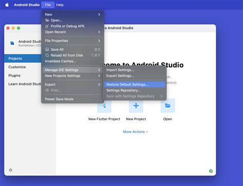 How To Reset Android Studio To The Default Settings Kindacode