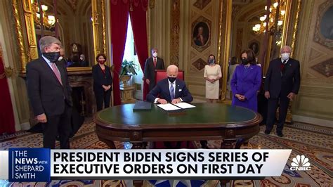 President Biden Signs A Series Of Executive Orders On His First Day