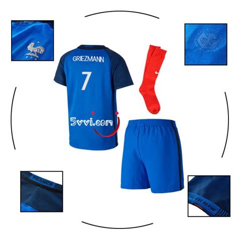 Achetez en toute confiance et sécurité sur ebay! Acheter un maillot équipe de france enfant GRIEZMANN 2016 ...