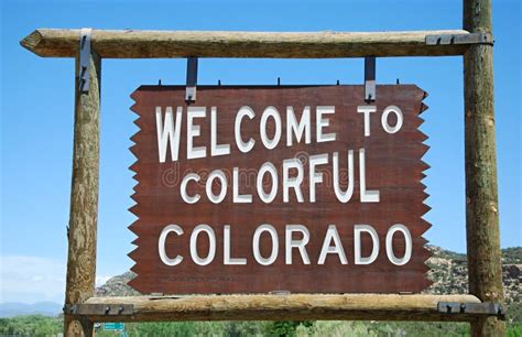 Welcome To Colorful Colorado Stock Photo Image Of United State