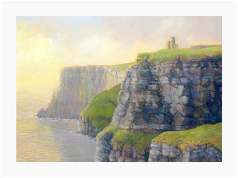 Ireland Cliffs Of Moher Wall Painting Featuring The Irish Sea Etsy