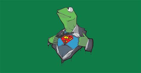 Superkermit Kermit Is The Frog Of Steel Superman T Shirt Teepublic
