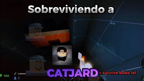 Sobreviviendo A Catjard Con Survive Bobo Evade Mobile Roblox Youtube