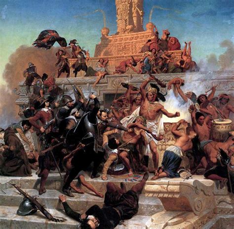 Hernan Cortés Erobert Reich Der Azteken Leichen Verpesteten