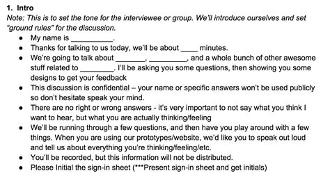 An excerpt from the discussion section of a chemistry report footnote. Creating an effective discussion guide for your User Research