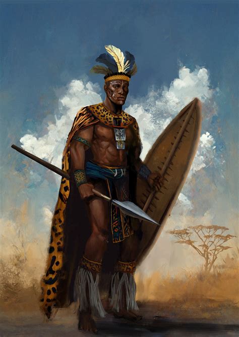 King Mandla Of The Kuza African King Campaign Npc Art Rdnd