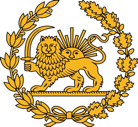 Filelion And Sun Emblem Of Iransvg Wikimedia Commons