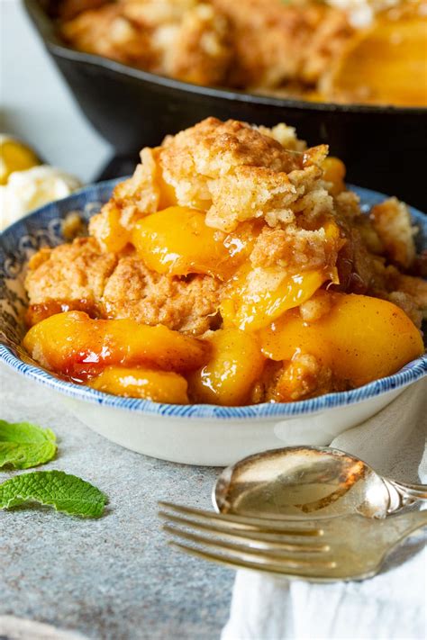 Old Fashioned Southern Peach Cobbler Recipe Oh Sweet Basil