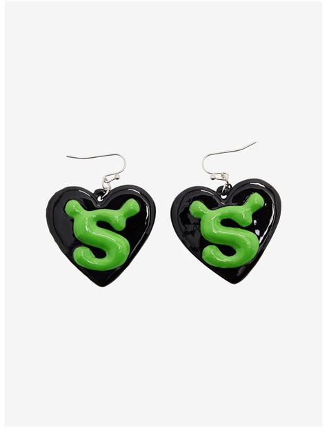 Shrek Heart Figural Earrings Boxlunch