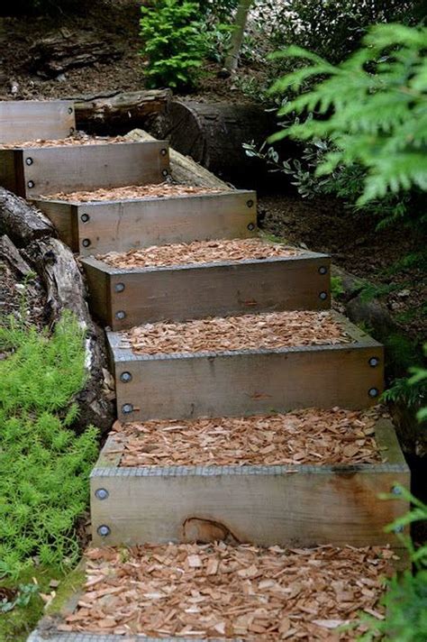 Lovely Diy Garden Pathway Steps On A Slope 15 Onechitecture Front