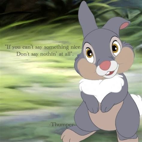 However, he was closest to his mother, who was shot and killed by a hunter during his first winter. Do what the cute bunny says. Hehe! ;p | Bambi quotes, Disney sidekicks, Disney quotes