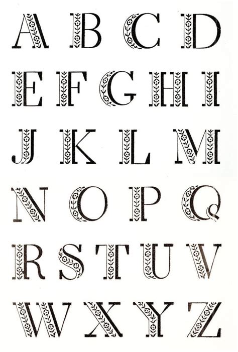 Blumiges Alphabet Lettering Alphabet Hand Lettering Alphabet