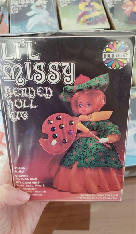 70s li l missy beaded doll kits still in box buy 1 or all etsy