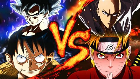 Goku Vs Saitama Vs Naruto Vs Luffy Epic Rap Battle Bth Games Ft