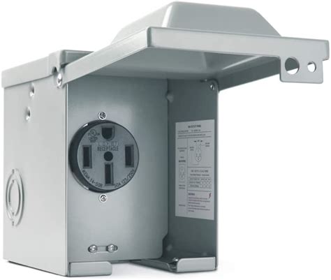 50a 125250v Rv Generator Power Outlet Box Electrical Nema 14 50r Rec