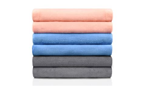 Up To 40 Off On 6 Pieces Microfiber Bath Towe Groupon Goods
