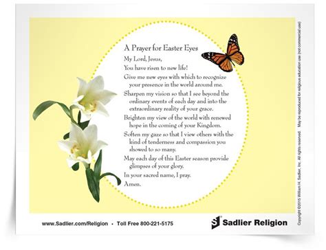 I ask you lord to watch over us, to bless us, and keep us in your ways. Download a Prayer for Easter Eyes and use it in your home ...