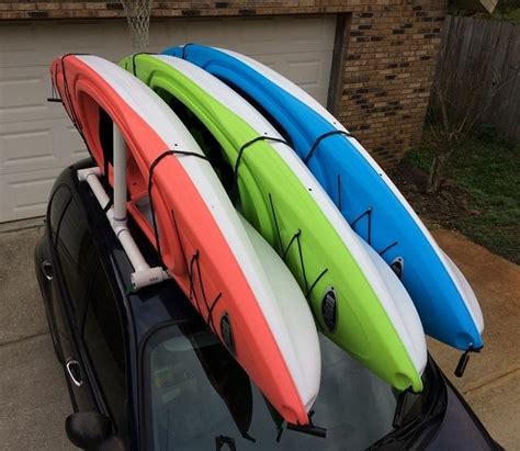 I thought i would share this in case anybody else needs an idea on how to build a storage rack for your kayaks. How to make your own car-top kayak rack | Kurt's Blog